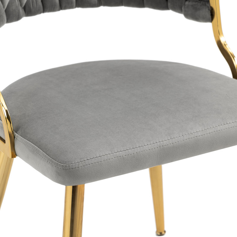 Chaise de salle à manger Ginko, Gris, 2
