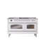 ILVE Nostalgie II 60 Dual Fuel Range, 5 Burners, Griddle, Frenchtop -1514149221-1514149015