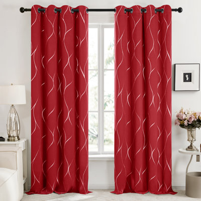 Kellda Thermal Room Darkening Polyester Curtain Panels