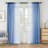 Gradient Sheer Curtains for Room Decor,Chiffon Gradient Semi Voile Rod Pocket Window Drapes,Set of 2-392777697-392777700