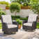 Mickala Wicker Outdoor Glider Chair