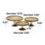 Présentoir à gâteaux 3 pièces Burrowes-1769716990