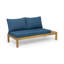 Ensemble de canapé 4 pièces Arlington, bleu sarcelle foncé, canapé d'extérieur en forme de L, ensemble d'extérieur-115731238-115731237