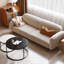 Canapé en velours mousseline l 82,68 po avec coussin en latex, structure en bois de pin massif