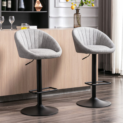 Tabouret de bar pivotant à hauteur réglable