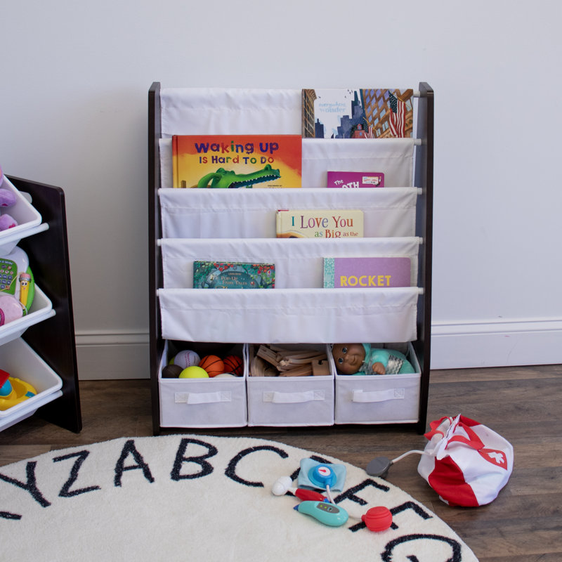 Bibliothèque pour enfants H 31 po x l 25 po Quinte Isabelle & Max ™, Espresso/blanc
