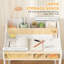 Ensemble de bureau et de chaise pour enfants, table d'étude avec tablettes de rangement, blanc
