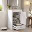 Ensemble de meuble-lavabo simple 20 po avec lavabo en céramique, un tiroir, un meuble-lavabo simple autoportant avec porte à fermeture douce, tablette réglable, style moderne, blanc-135276506