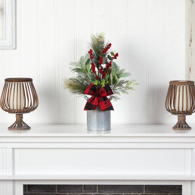 Pin artificiel 20 po dans un vase décoratif