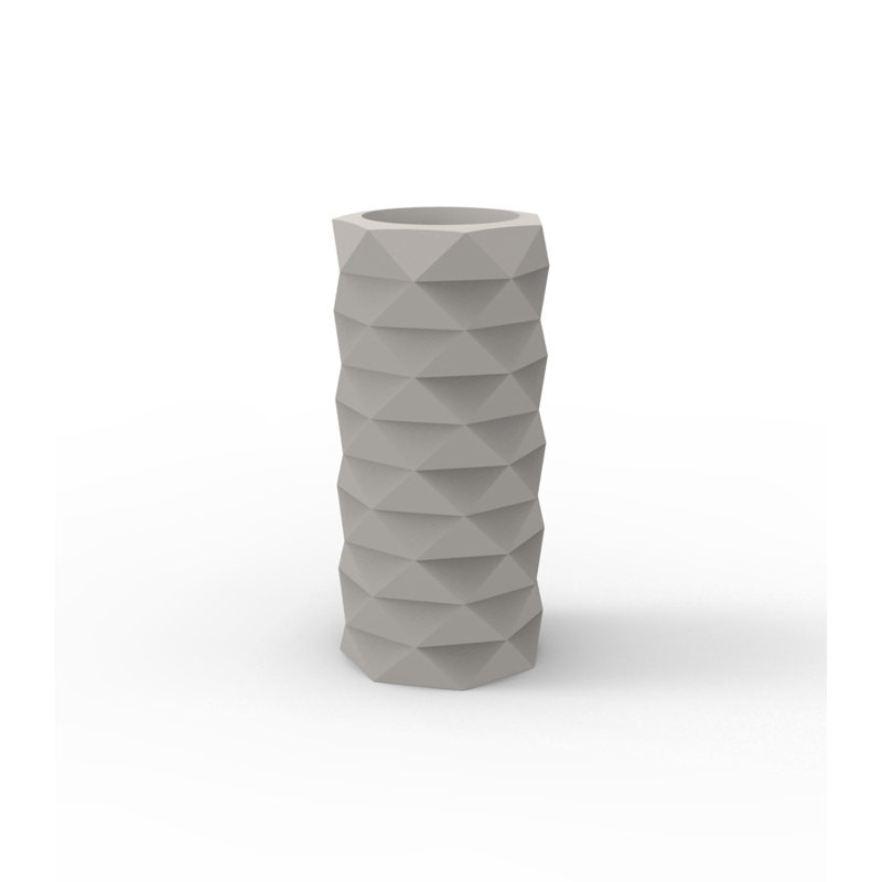 Marquis Resin Pot Planter, 20.75" H x 9.75" W x 9.75" D, Taupe