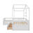 House-Shaped Twin Size Platform Bed With Three Built-In Storage Drawers-2132820432
