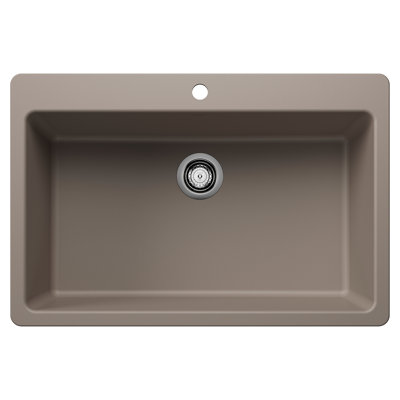 Évier de cuisine encastrable / encastrable L 33 po x l 22 po Liven Silgranit