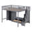 Loft Bed Frame With Wardrobe-536021850
