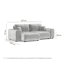 Corner Sofa with square arms-1691957348