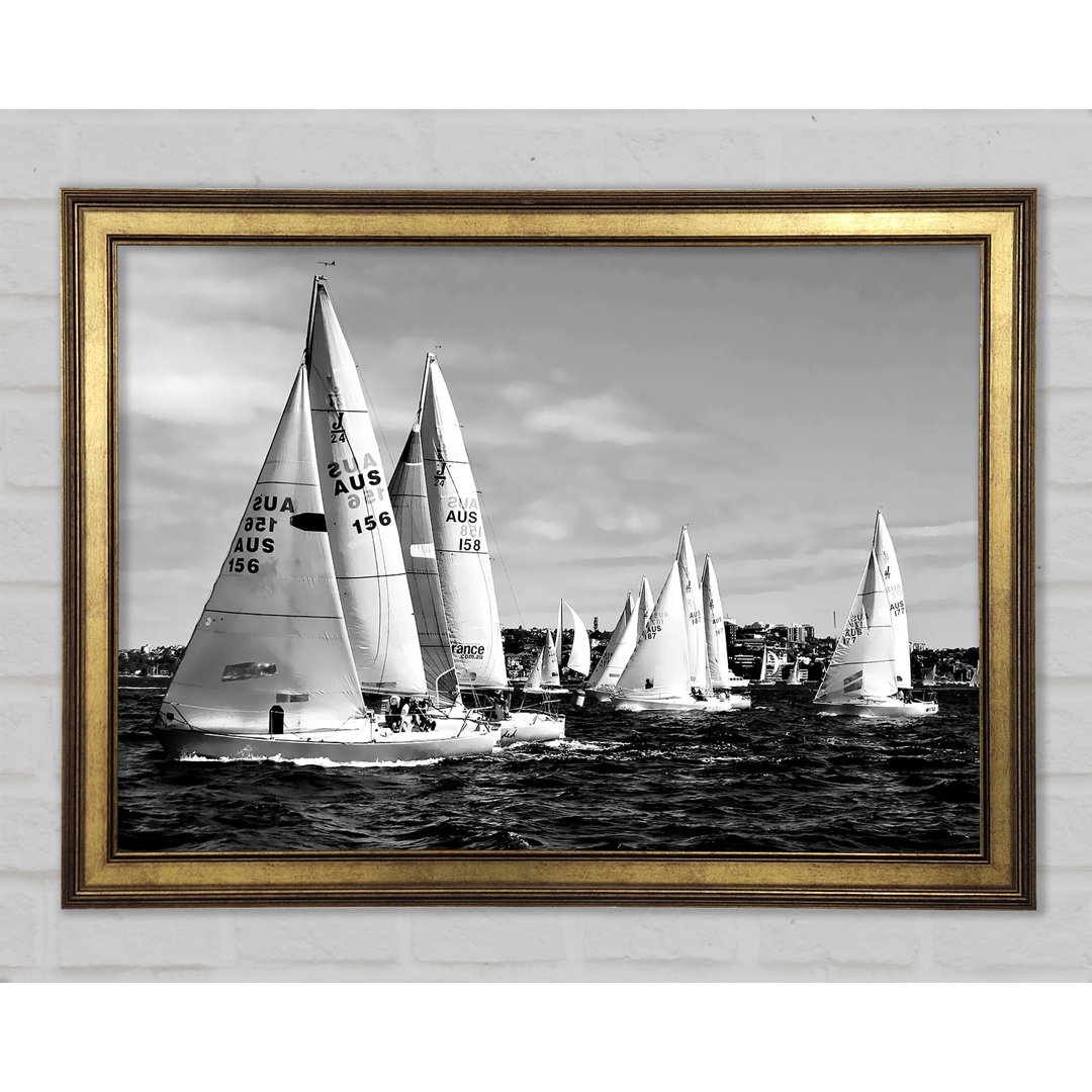 Sailboat Dream B N W - Druck