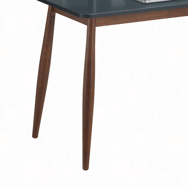 Bureau d'écriture avec huche Roskilde, Gris / Brun, H 34,4 po x l 43 po x P 23,6 po