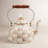 Mocha Check 3 Quart Tea Kettle-139217082