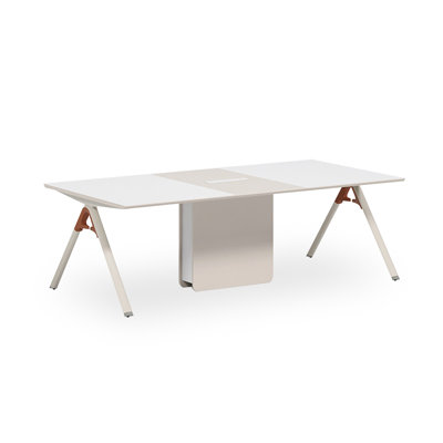 Grande table de conférence multi-personnes pour petits et moyens bureaux