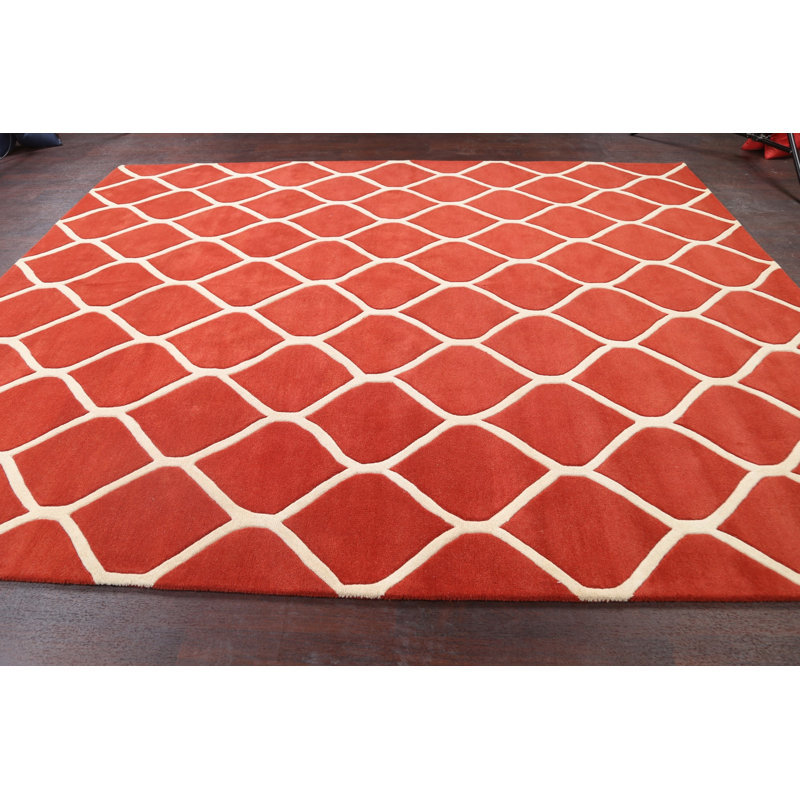 Wool Geometric Indoor Rug
