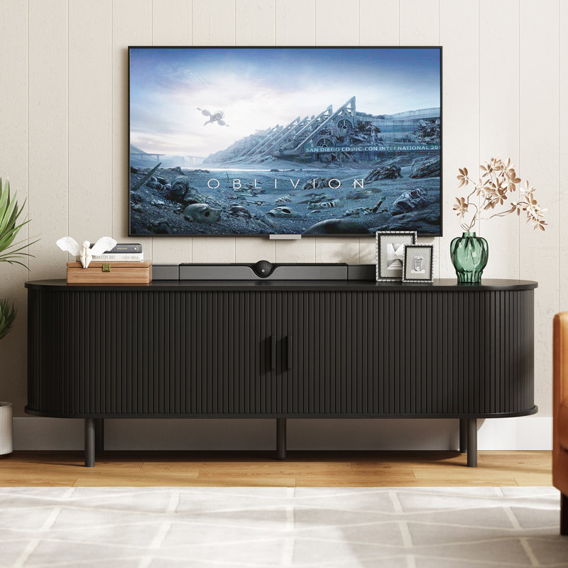Modern TV Stand for 55''-80'' TVs with Storage