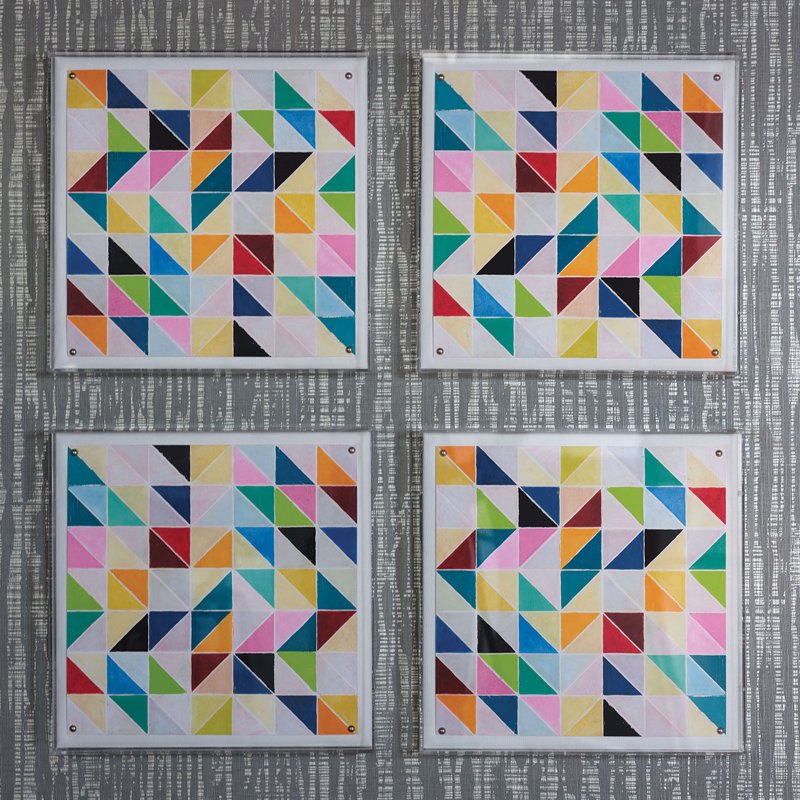 Multifaceted Triangles Painting