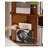 Boxwood 4 Tier Rotating Bookshelf with Stainless Steel Base