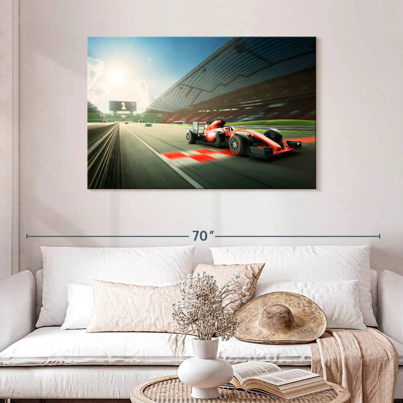 Mehar Formula One Race, 30" H x 45" W