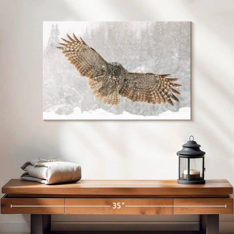 Brampt Blizzard Owl, 16" H x 24" W