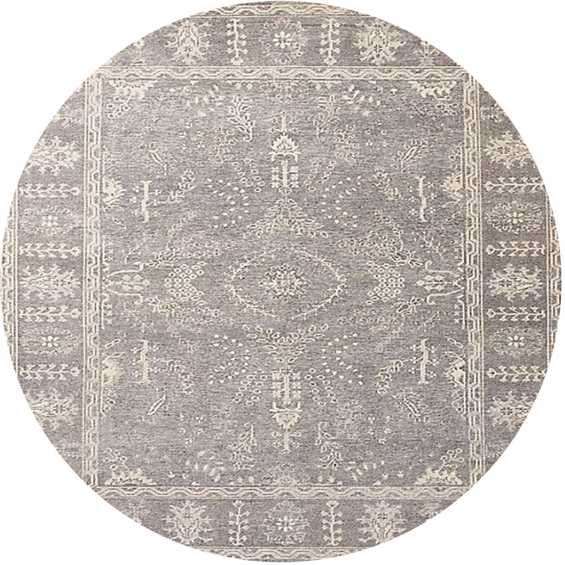 Tapis beige Hyacinthe, Rond 4 pi