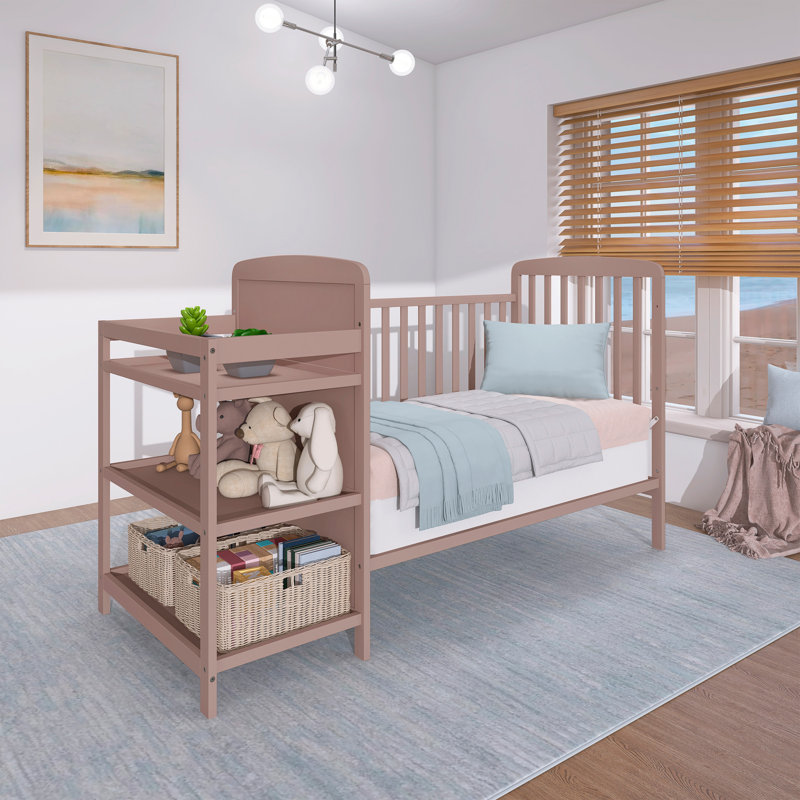 Lit de bébé convertible 4-en-1 Peckham, Cassonade