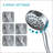 Handheld Shower Head with Hose High Pressure Shower Heads, Chrome-124563222