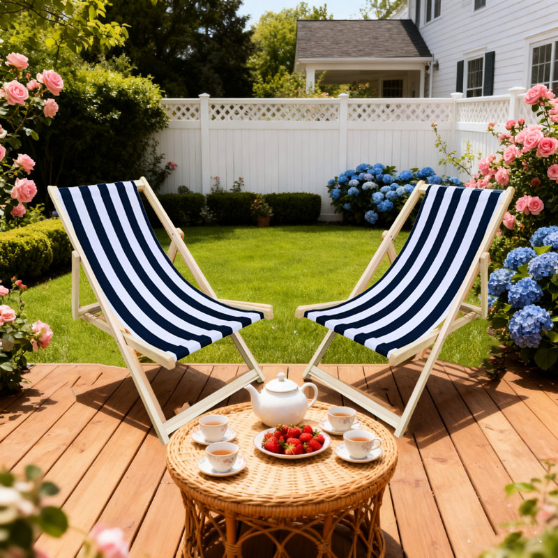 Chaise pliable en bois foncé foncé Populus