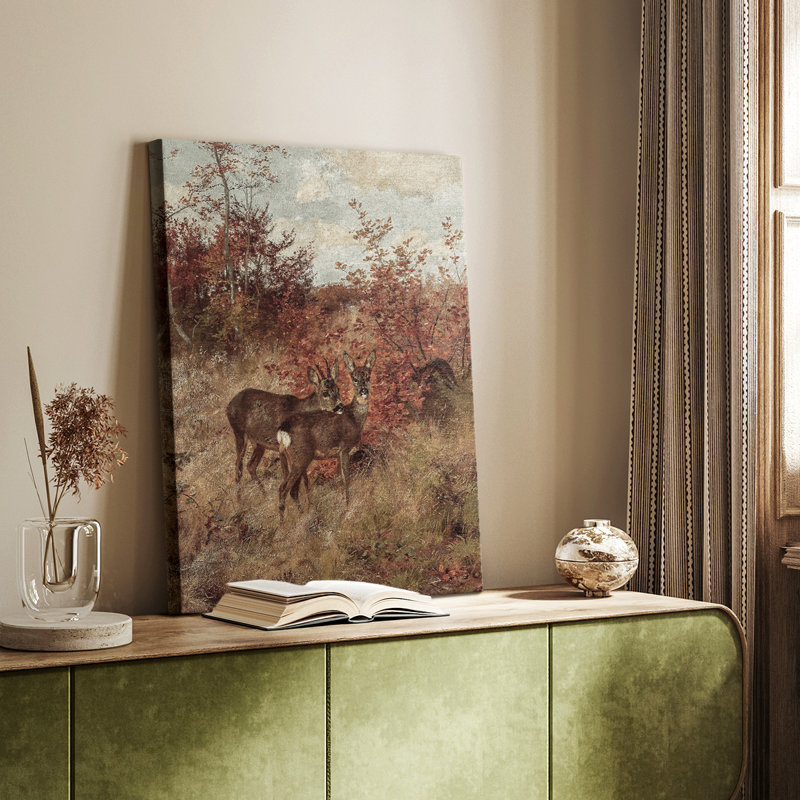 Imprimé animalier rétro Liv - galerie Cavas, H 18 po x l 12 po