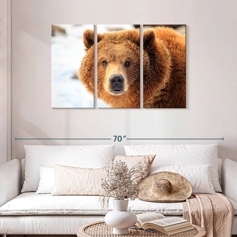 Grizzly Bear Stare, 28" H x 45" W