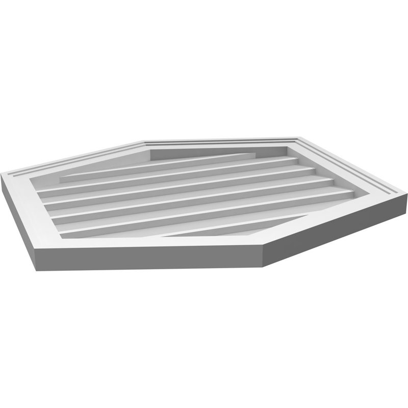 Ventilé vertical à pignon vertical 4/12 po, H 24 po x l 26 po x P 1,5 po