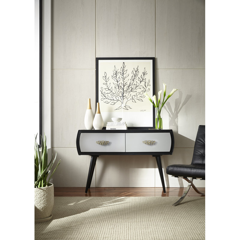 Bonneau 45'' Console Table, Black/Gray