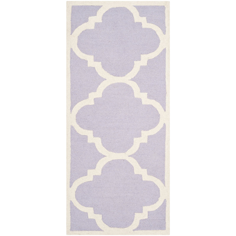 Sanyla Hand Tufted Wool Geometric Rug, Runner 2'6" x 6'