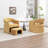 Upholstered Barrel Chair With Ottoman-1721785635