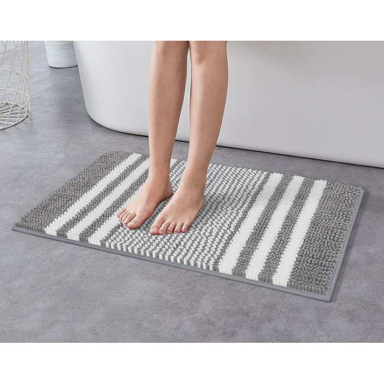 Deherrera Striped Bath Rug Hokku Designs