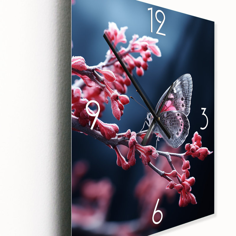 Horloge murale Winter Enchanted Frost I - Animals, Petit