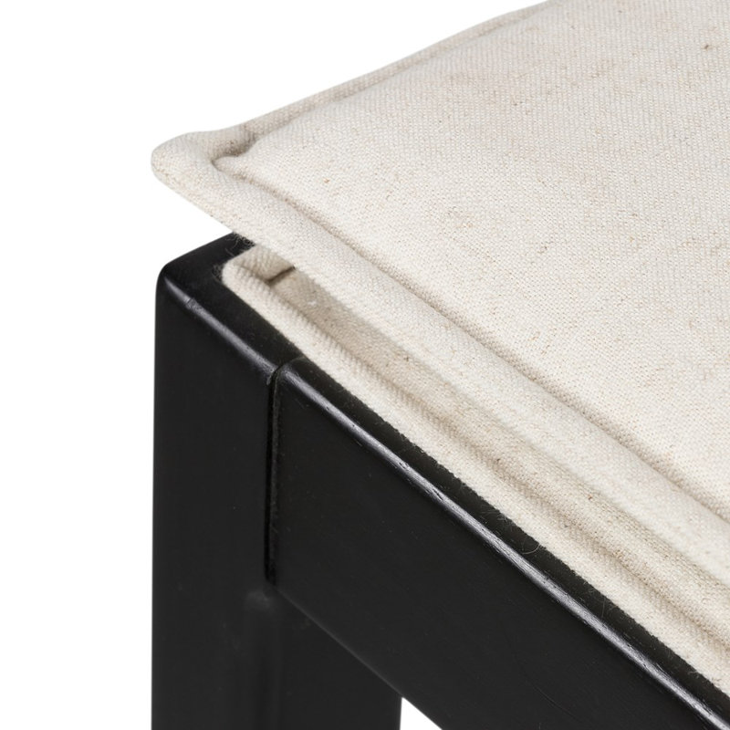 Britt Counter & Bar Stool, Black, Counter Stool (26" Seat Height), Cream