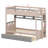 Fantasy-Themed Bunk Frame Featuring Drawer Organization, Display Shelves, and Ambient LED Illumination-1601637174