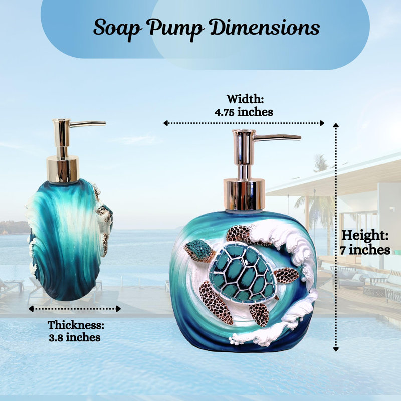 Bouteille de savon liquide et de lotion en résine pour bateau