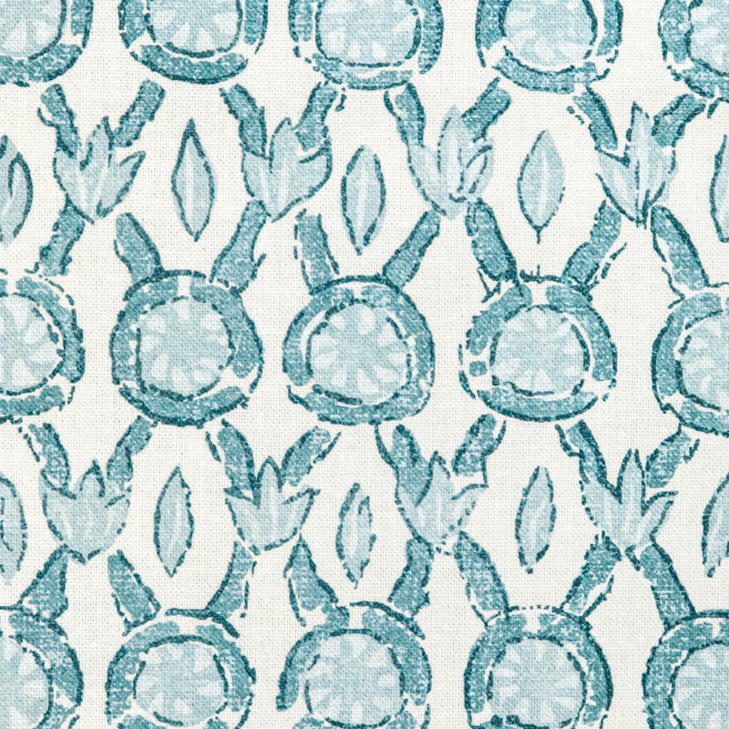 Manoir Galon 100% Cotton Performance Fabric, Aqua