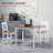 55 Inch Solid Wood Drop Leaf Kitchen Table, Space-Saving And Versatile For Small Dining Areas