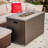 Emeram 43 Inch Propane Outdoor Fire Pit Table with Lid-695320238