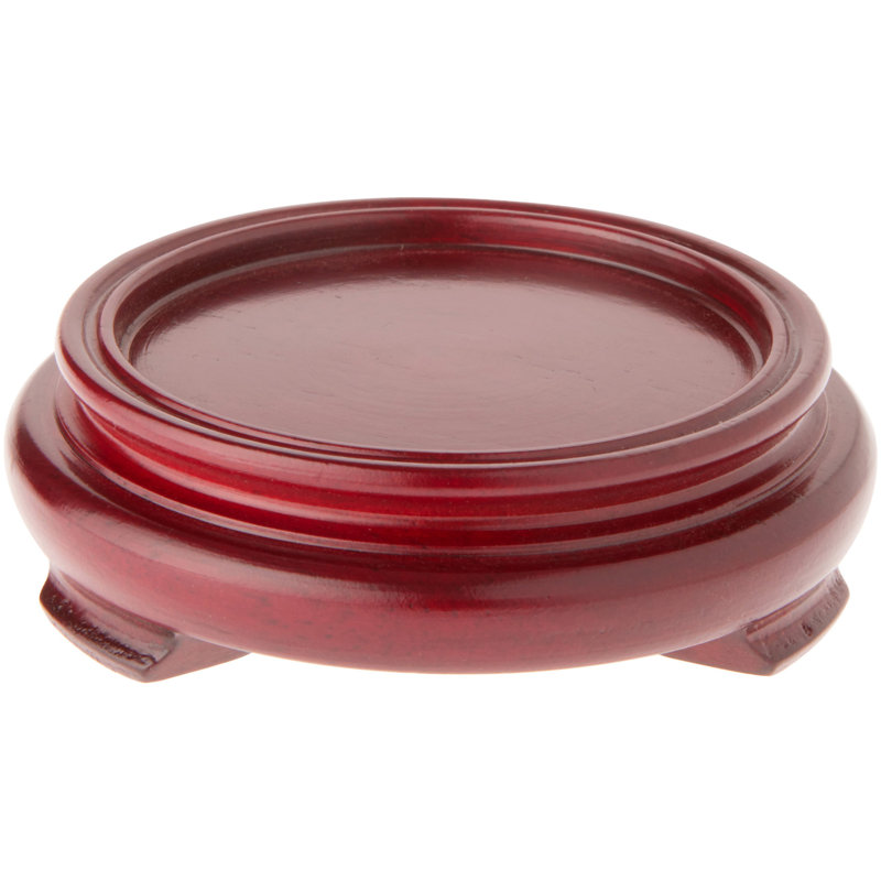 Base de présentation Malena, Placage de bois rouge, H 1,25 po x l 3,625 po x P 3,625 po