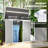 Trash Can Shed 5 ft. W 2 ft. D Polypropylene Garbage Shed-110188666