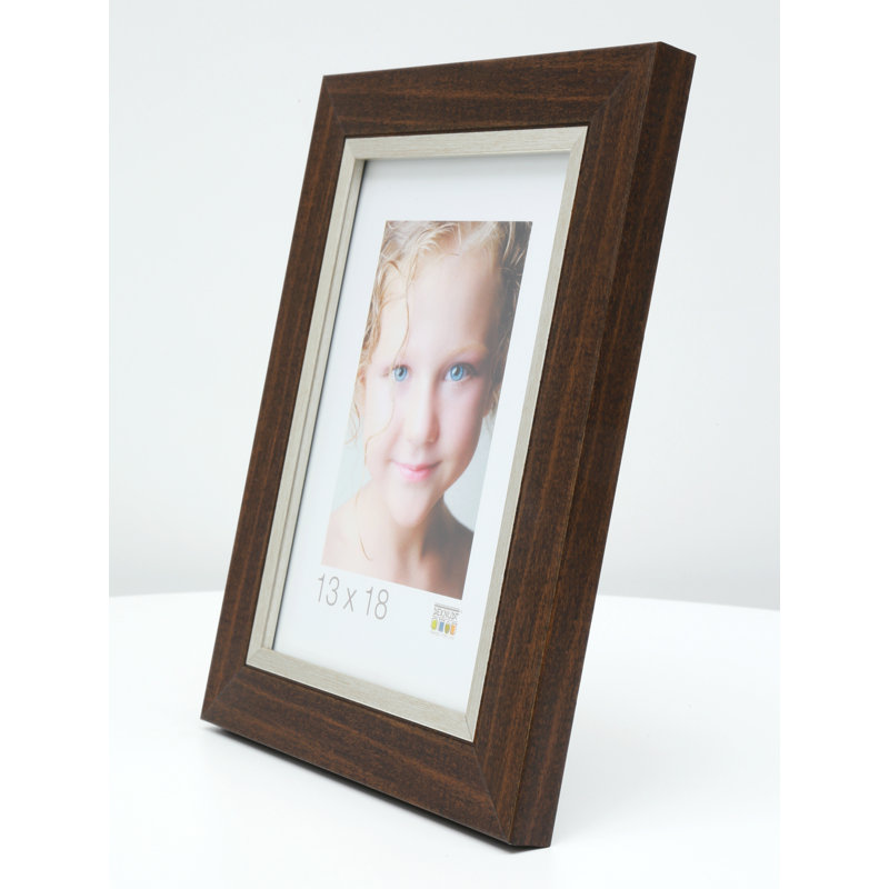Hallwood Bevelled Picture Frame, Brown, 75cm H x 55cm W x 1.60cm D