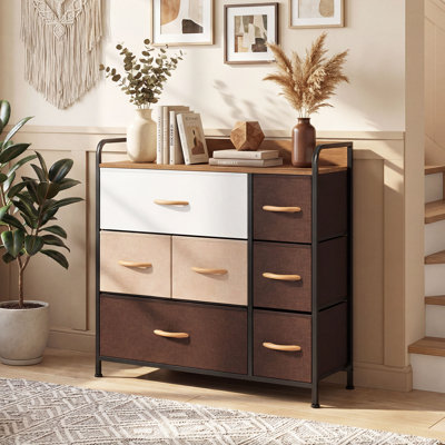 Commode de rangement 7 tiroirs Holloman